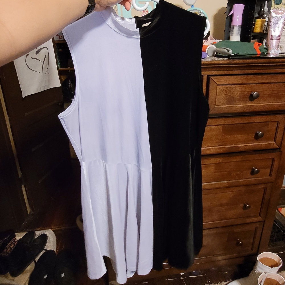 Fashion Brand Company black and white figure skating romper 4XL